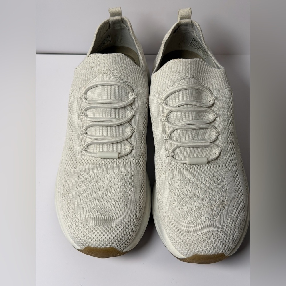 Skechers Women's 8 Creme Slip stretch SN117027 Memory Foam Bobs